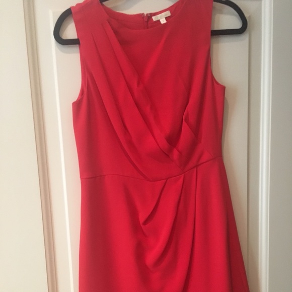 Shoshanna Red Silk Dress sz 6 - Picture 2 of 3